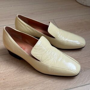 Rachel Comey ivory leather Cheater loafers